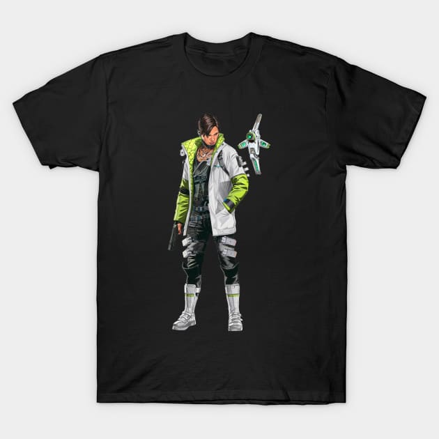 Apex Legends Crypto T-Shirt by Paul Draw